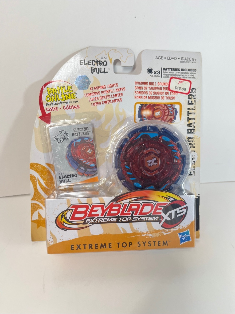 New Beyblade Electro Bull X-54 Extreme Top System Battlers 2011 Hasbro XTS Toy